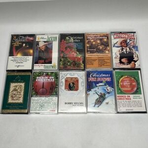Christmas Holidays Cassette Tape Lot Of 10 Carols Country Choir Variety Vintage